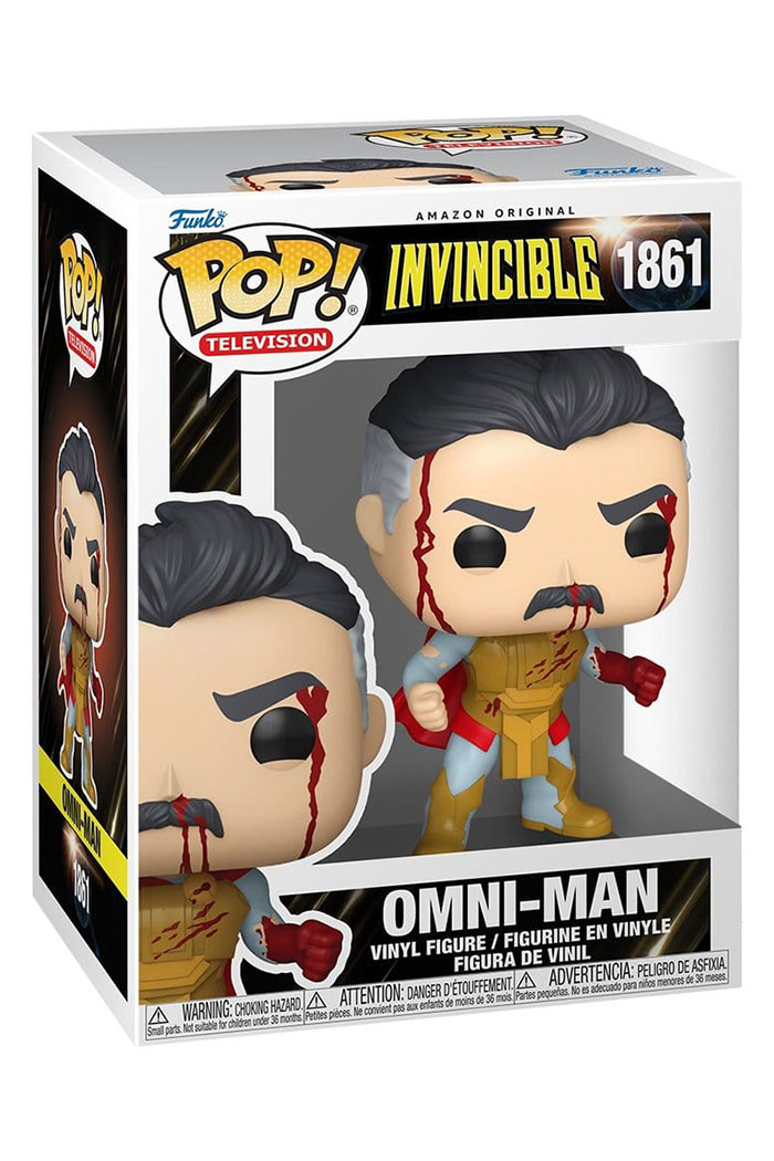 PREORDINE Invincible 2 POP! 1861 TV Vinyl Figure Omni-Man (Armor) (Bloody) 9 cm