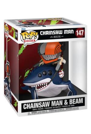 PREORDINE Chainsaw Man: Reze Arc Deluxe POP! Rides 147 Vinyl Figure Chainsaw Man & Beam 15 cm