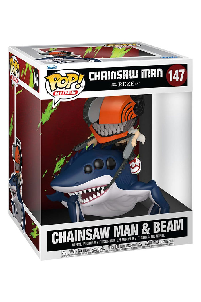 PREORDINE Chainsaw Man: Reze Arc Deluxe POP! Rides 147 Vinyl Figure Chainsaw Man & Beam 15 cm