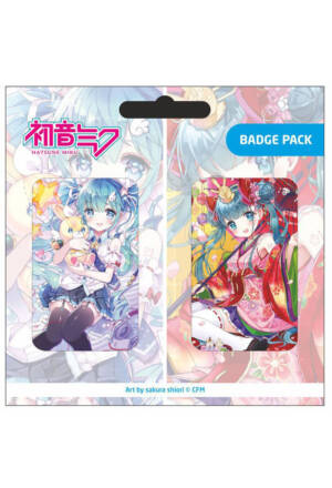 Hatsune Miku Pin Badges 2-Pack Set B
