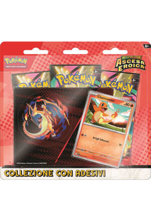 Pokemon Trading Card Game - Megaevoluzione: Ascesa eroica - Collezione con adesivi Mega Charizard Y [ITA]