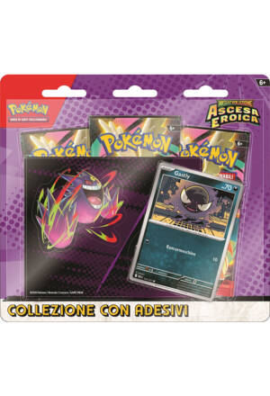Pokemon Trading Card Game - Megaevoluzione: Ascesa eroica - Collezione con adesivi Mega Gengar [ITA]