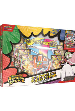 Pokemon Trading Card Game - Megaevoluzione: Ascesa eroica - Collezione con poster premium Mega Gardevoir [ITA]