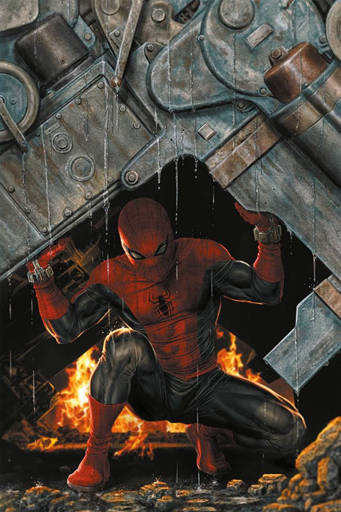 Spider-man #886 (Radioattivo Spider-man 2) - Variant amazing visions di Lee Bermejo