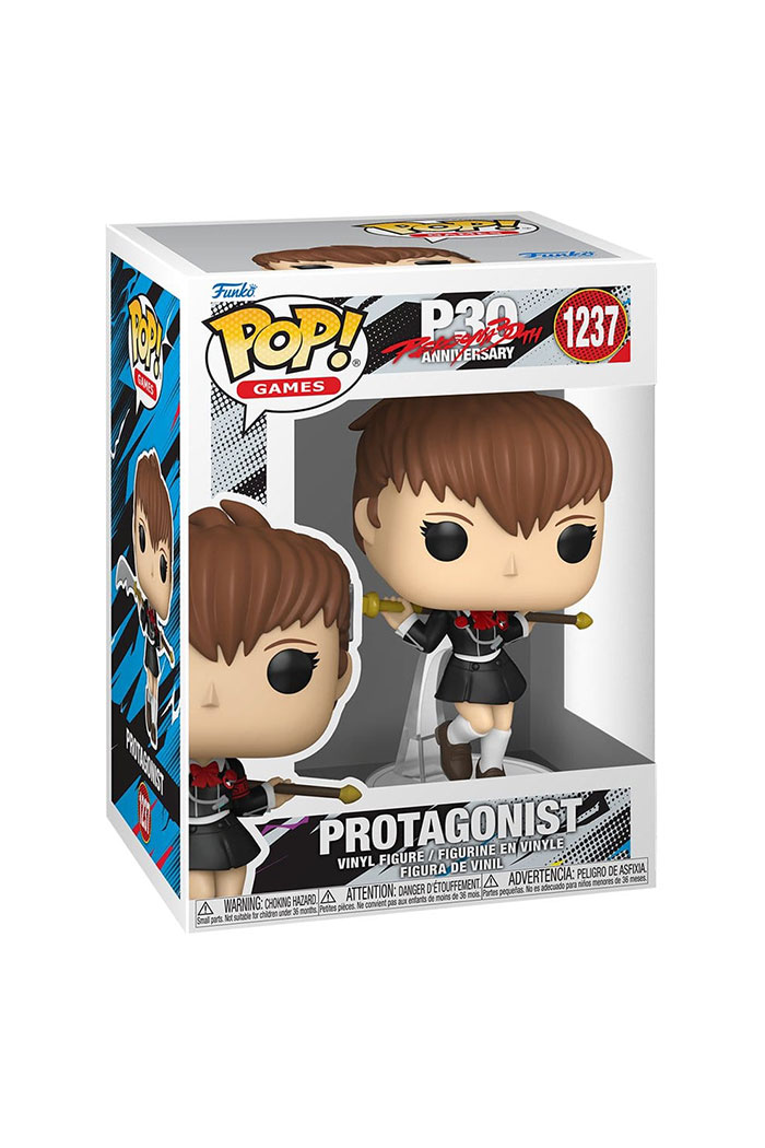 PREORDINE Persona 3 POP! Games 1237 Vinyl Figure Protagonist 9 cm