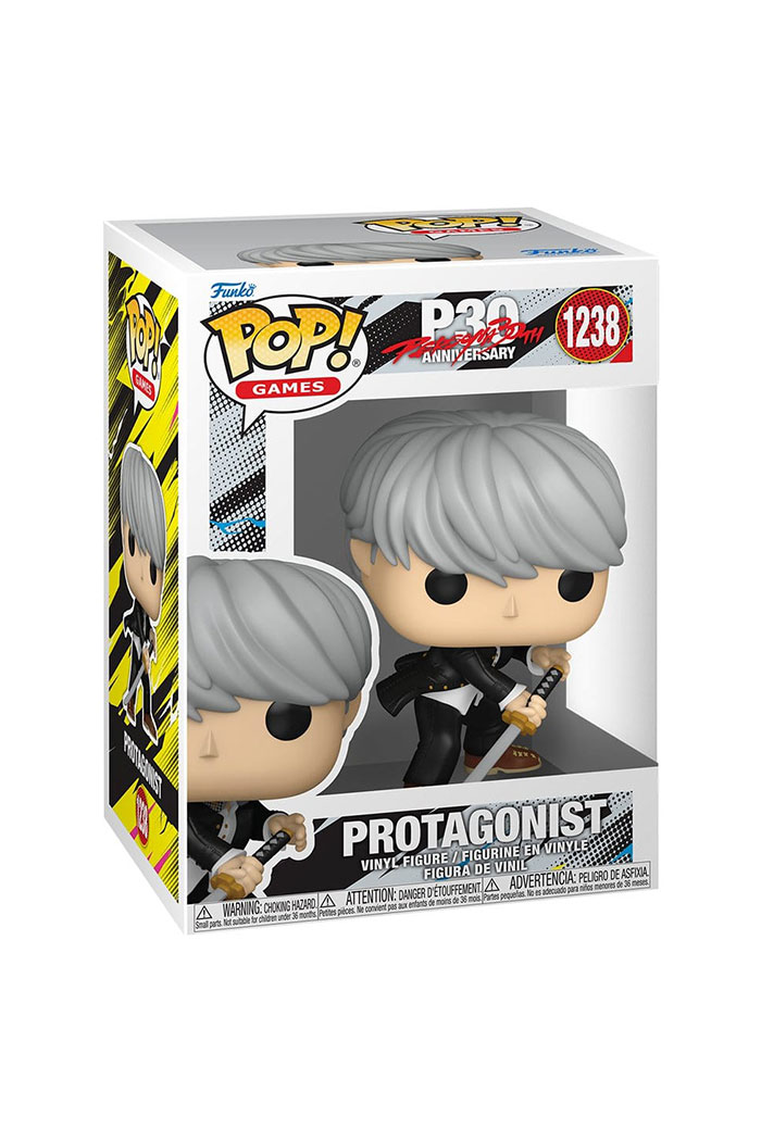 PREORDINE Persona 4 POP! Games 1238 Vinyl Figure Protagonist 9 cm