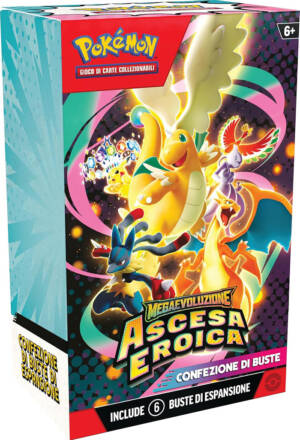Pokemon Trading Card Game - Megaevoluzione: Ascesa eroica - Booster Bundle (6) [ITA]