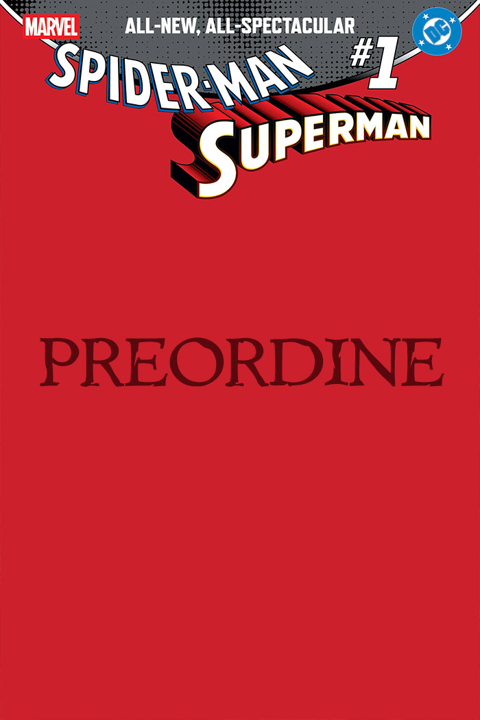 PREORDINE Spider-man / Superman #1 - Variant Red Blank