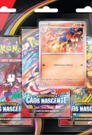 Pokemon Trading Card Game - Megaevoluzione: Caos nascente - Blister 3 Pack Charmeleon [ITA]
