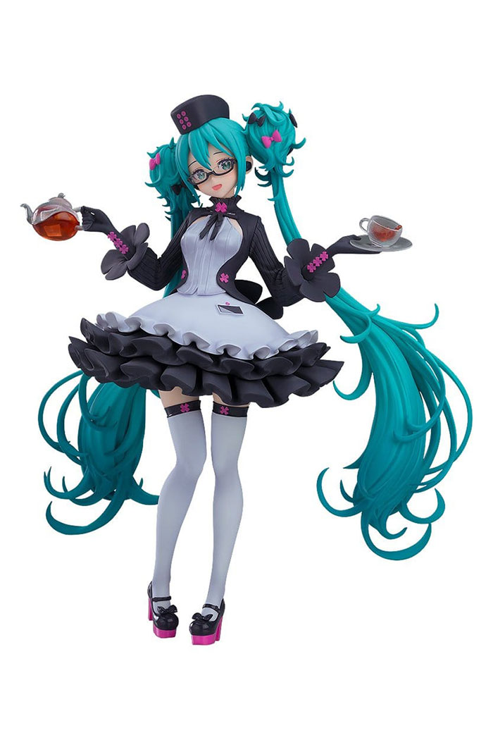 PREORDER- Character Vocal Series 01: Hatsune Miku PVC Statue Hatsune Miku Glasses x Café Ver. Pop Up Parade 18 cm Good Smile Company