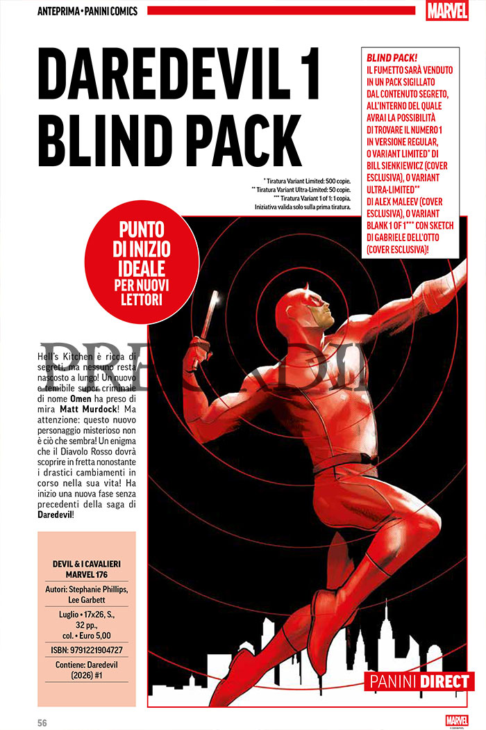 PREORDINE Daredevil #176 (1) - Blind pack