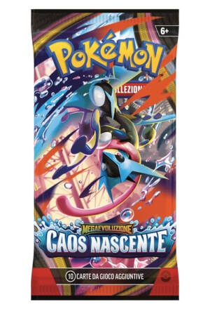 Pokemon Trading Card Game - Megaevoluzione: Caos nascente - Play Booster Pack [ITA]