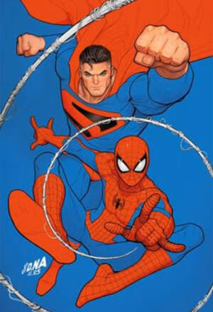 Superman / Spider-man #1 - Incentive Variant di David Nakayama