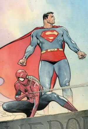Superman / Spider-man #1 - Incentive Variant di Olivier Coipel