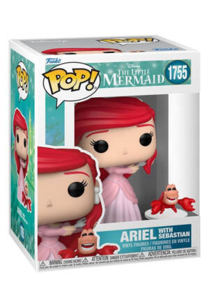 PREORDINE The little mermaid POP! 1755 Vinyl Figure Ariel with Sebastian 9 cm