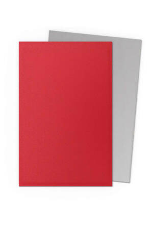 Dragon shield - Card sleeves Standard size 100 Matte dual sleeves - Crimson & Silver