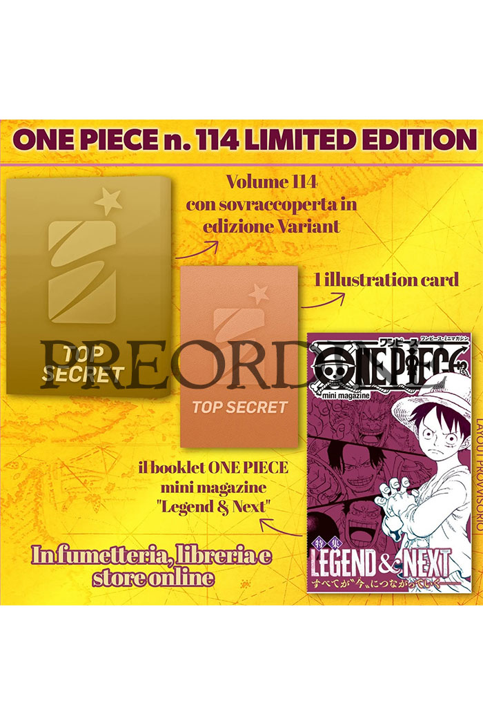PREORDINE One piece 114 - Limited edition