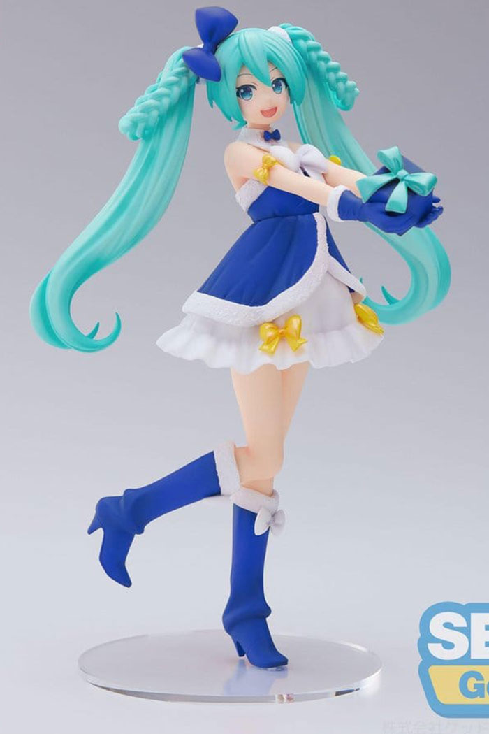 PREORDER- Character Vocal Series 01: Hatsune Miku High Premium PVC Figure Hatsune Miku Sapphire Christmas Ver. 21 cm Sega