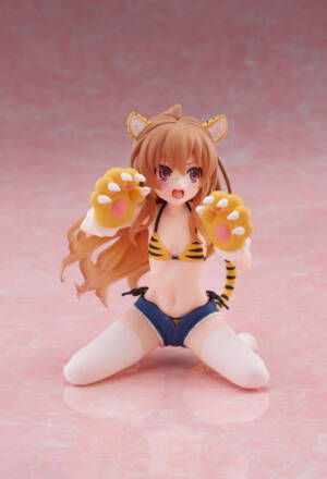 PREORDER- Toradora! Desktop Cute PVC Figure Taiga Aisaka (Tiger Costume Swimwear Ver.) 13 cm Taito